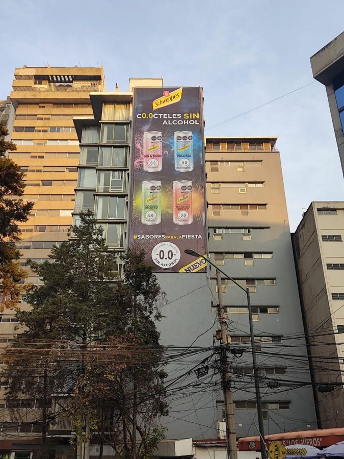 Building wrap advertising